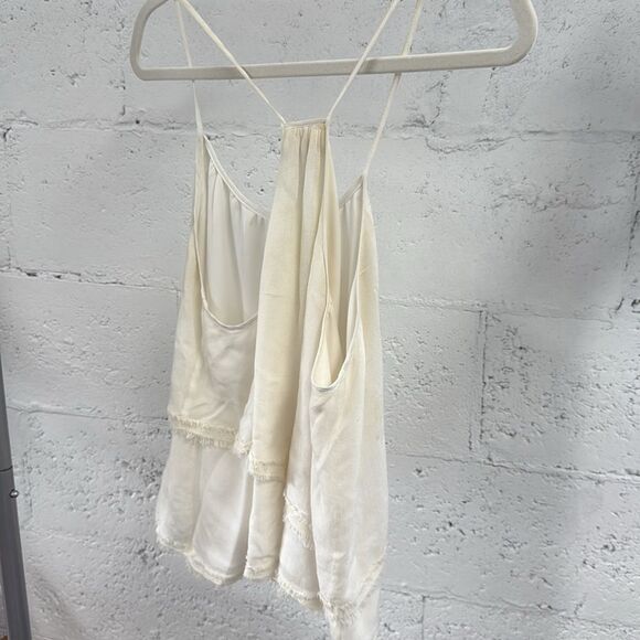 Elegant Cream Layered Women's Top - WINK - Cami Tank - Size Small - Like New - Picture 3 of 3